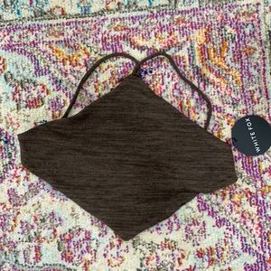 White fox koko crop brown size S